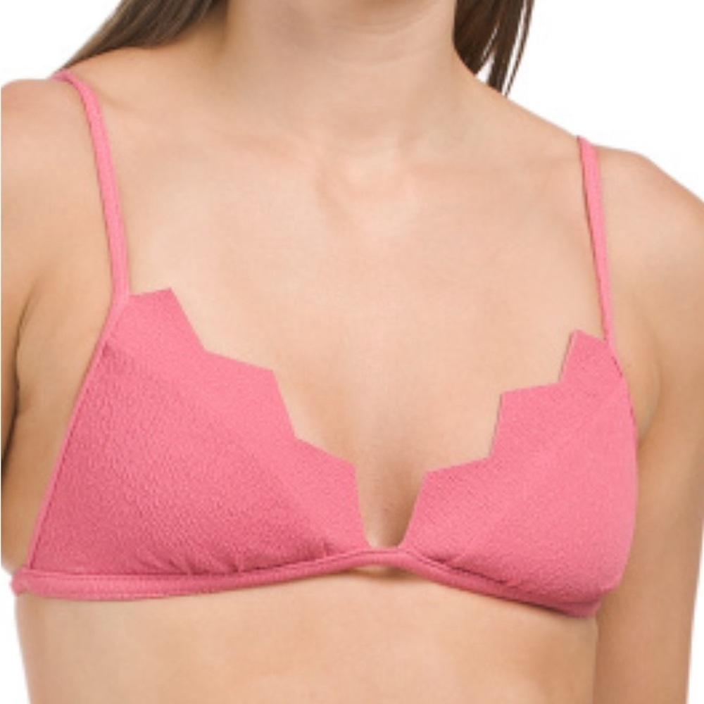 Vix Firenze Imani Triangle Bikini Top Pink Size XL NWT‎